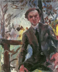 Porträt des Malers Leo Michelson